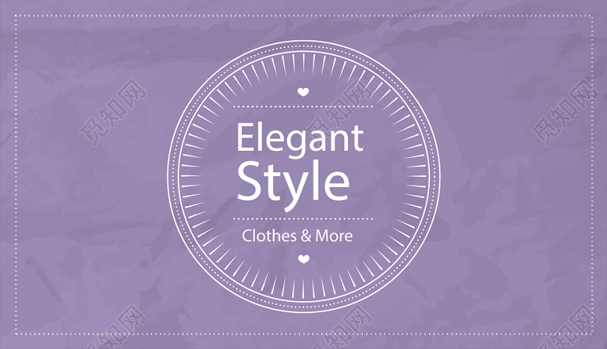 简约大气紫色个人商务彩色名片