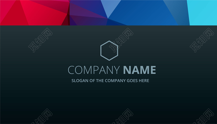 高端简约黑色个人商务彩色名片