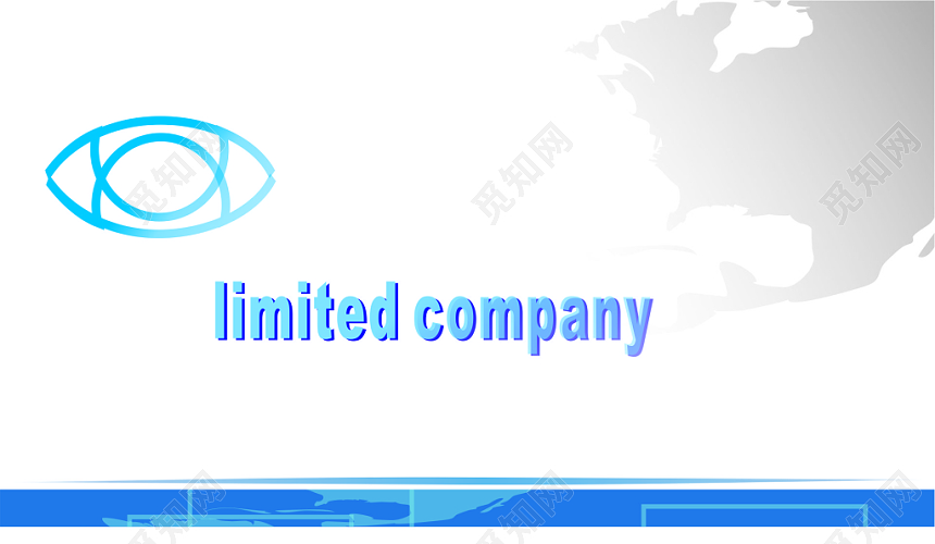 白色简约英文互联网IT名片