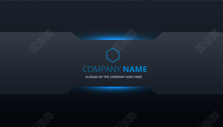 简约黑色商务个人商业名片