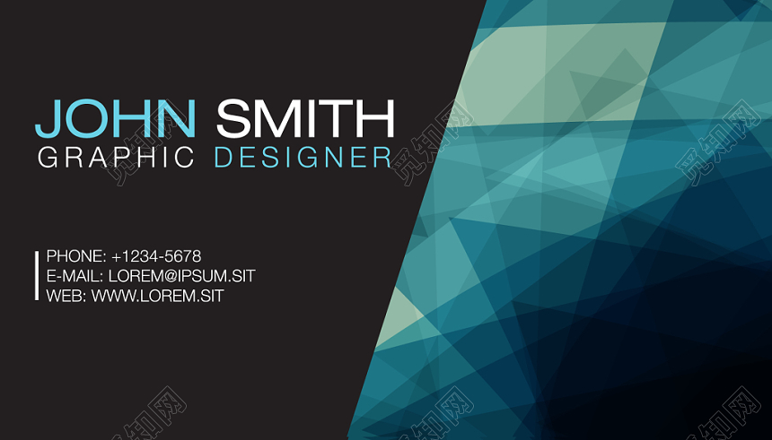 科技大气黑色商务宣传时尚名片