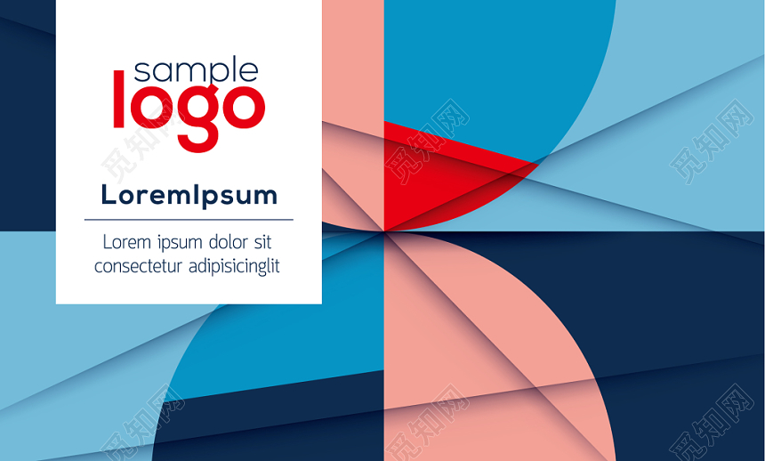 科技大气蓝色商务宣传时尚名片