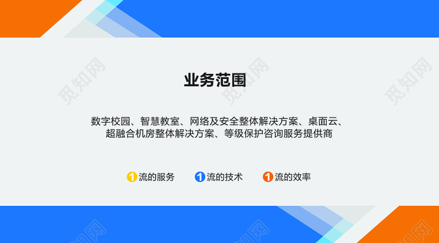 蓝色创意名片设计