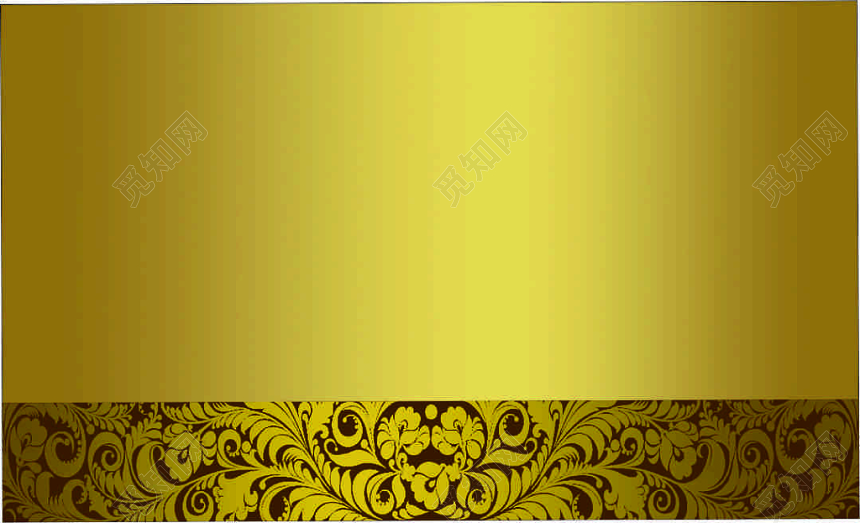 简约金色公司个人名片素材