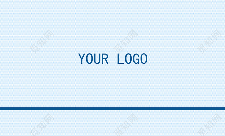 简约蓝色建筑名片