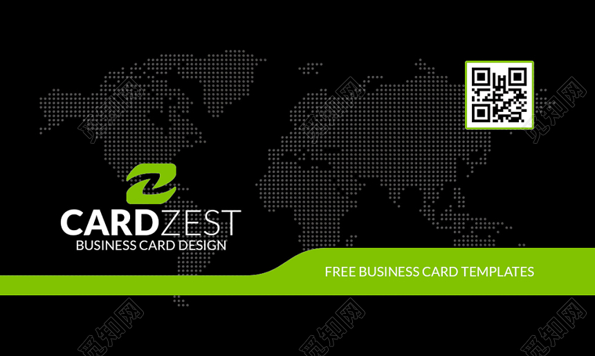 商务黑色创意名片