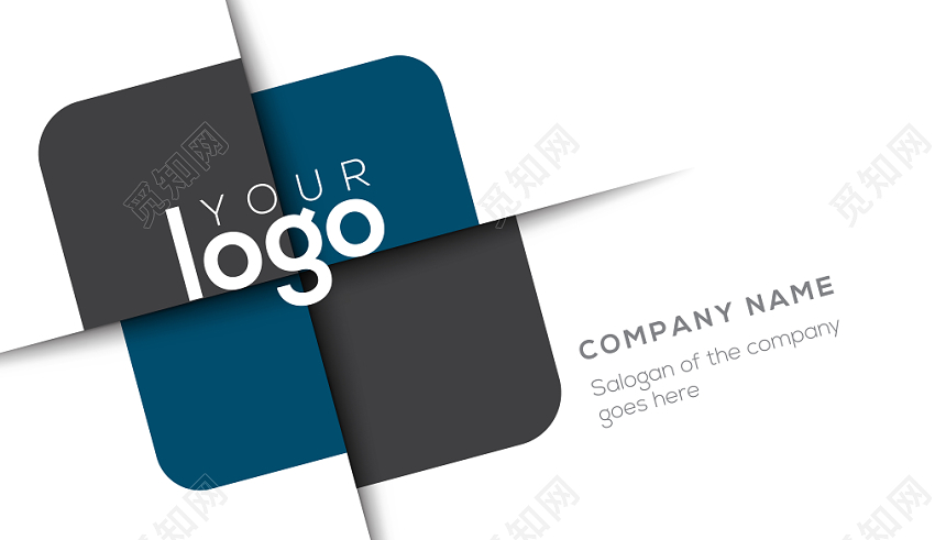 简约白色英文个性名片