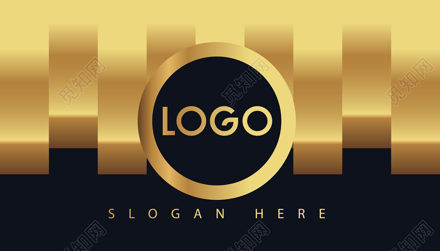 商务黑金个性名片