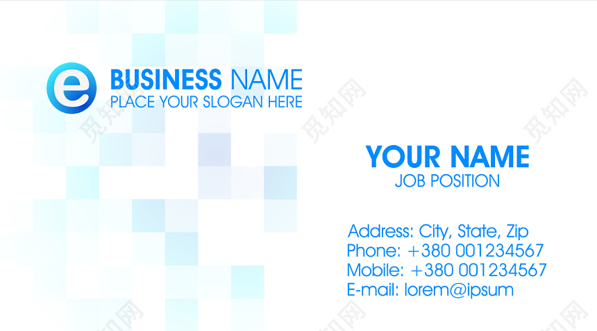 英文互联网IT名片