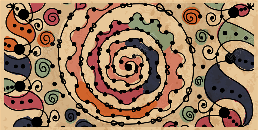 创意手绘牛皮纸名片