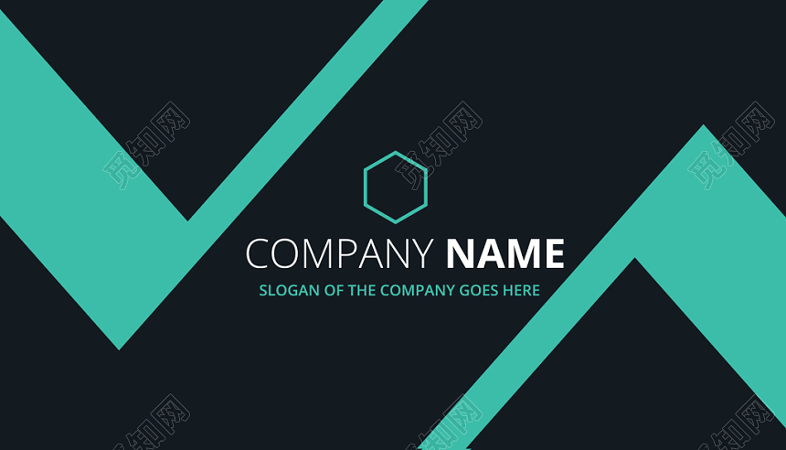 时尚名片简约科技人物介绍名片设计模板