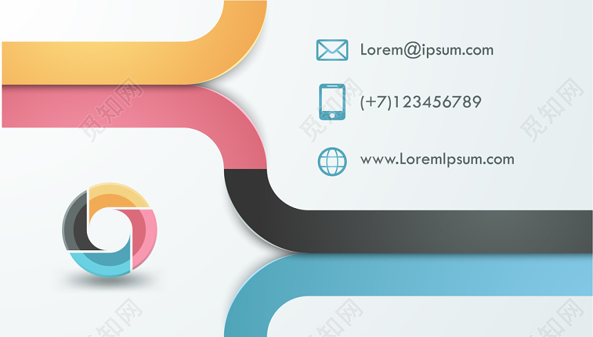 时尚名片简约英文人物介绍名片设计模板