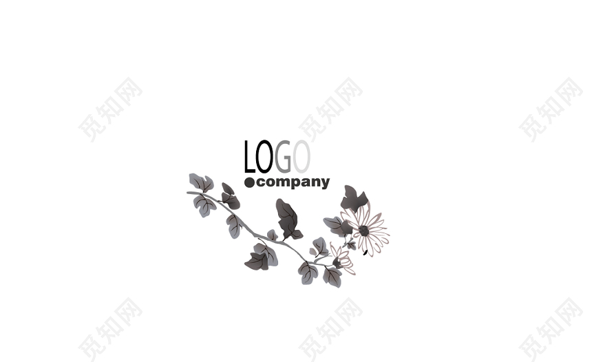 水墨名片简约英文人物介绍名片设计模板