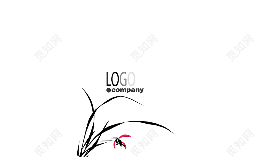 水墨名片简约人物介绍名片设计模板