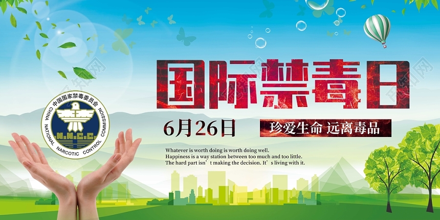 6月26日国际禁毒日公益慈善禁毒展板