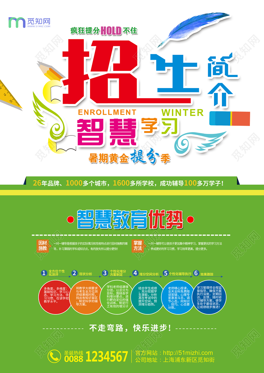 英语招生简介招生宣传单