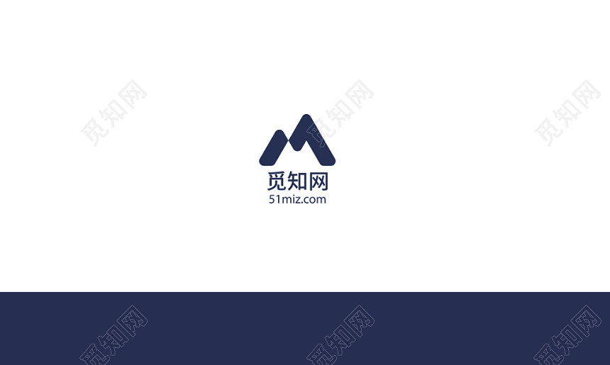 深蓝简约公司高端名片商务名片