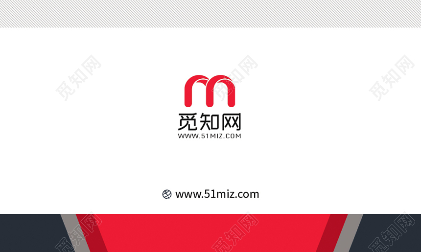 红黑撞色简约几何图形名片设计