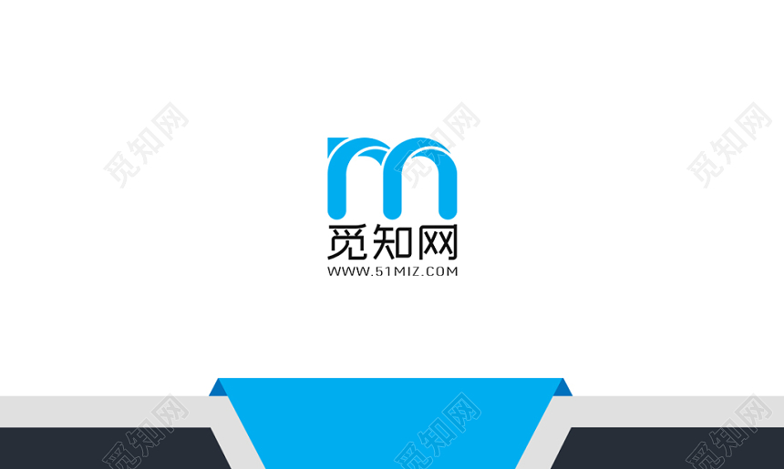 蓝色简约个性创意名片商务通用二维码企业公司名片