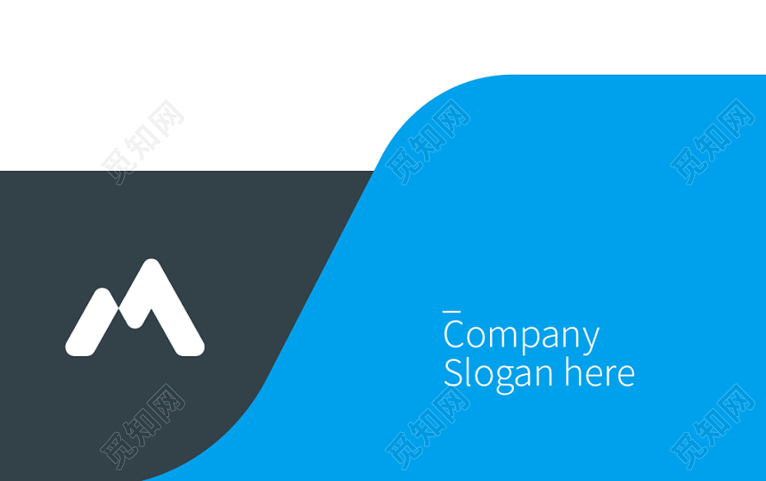 蓝色简约名片高端商务风格名片