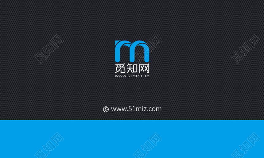 蓝色黑色简约个性名片商务通用二维码企业公司名片