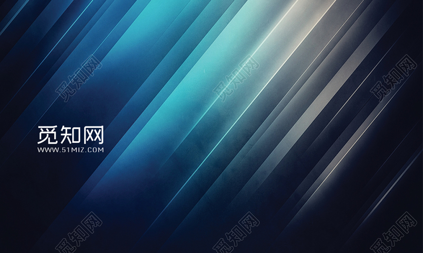 冰蓝色时尚简约个人商务通用名片模板