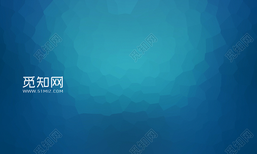 蓝色时尚简约个人商务通用名片模板