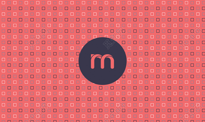 粉色时尚简约个人商务通用名片模板