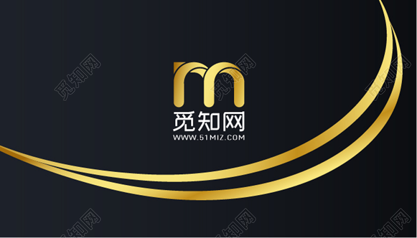 金色简约高档名片商务通用二维码企业公司名片
