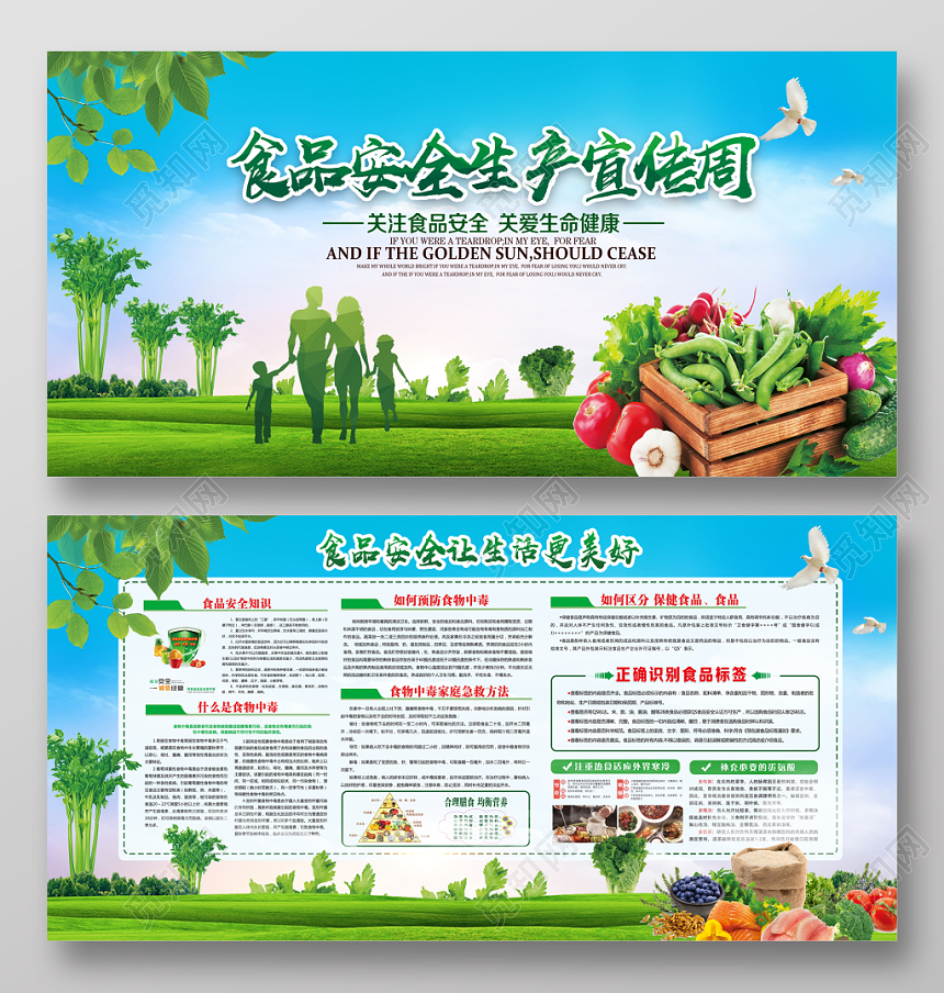 卫生健康教育宣传栏健康教育宣传栏食品安全宣传周展板设计