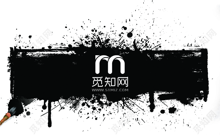 泼墨诗意古韵桥梁类中国风名片卡片