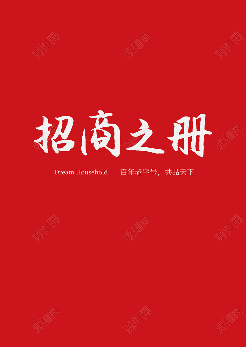 红色大气商务招商画册企业公司介绍画册设计