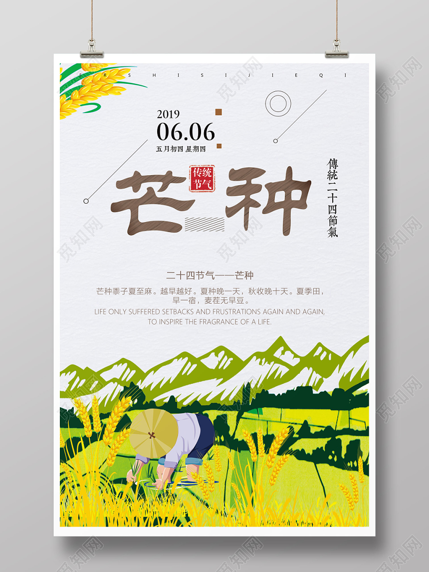 芒种二十四节气海报