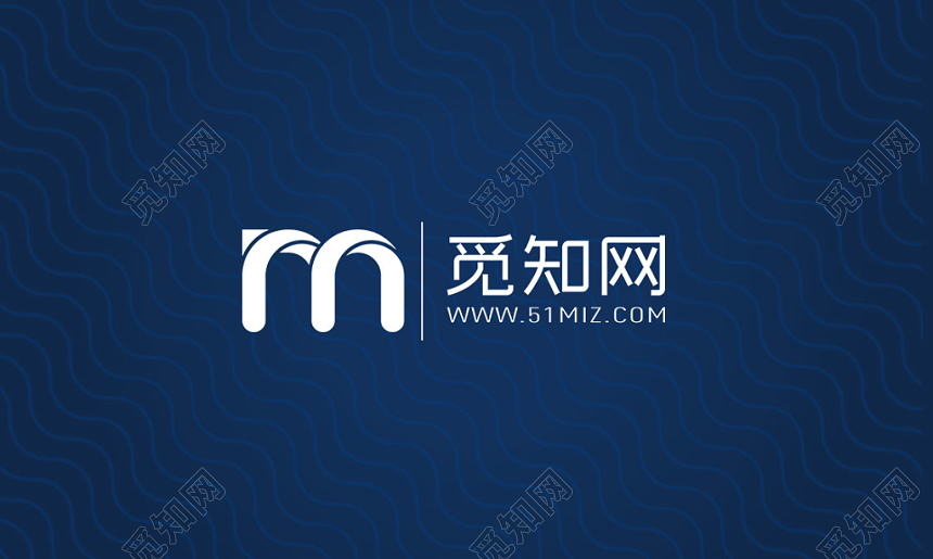 商务名片企业蓝白高档简洁设计模板