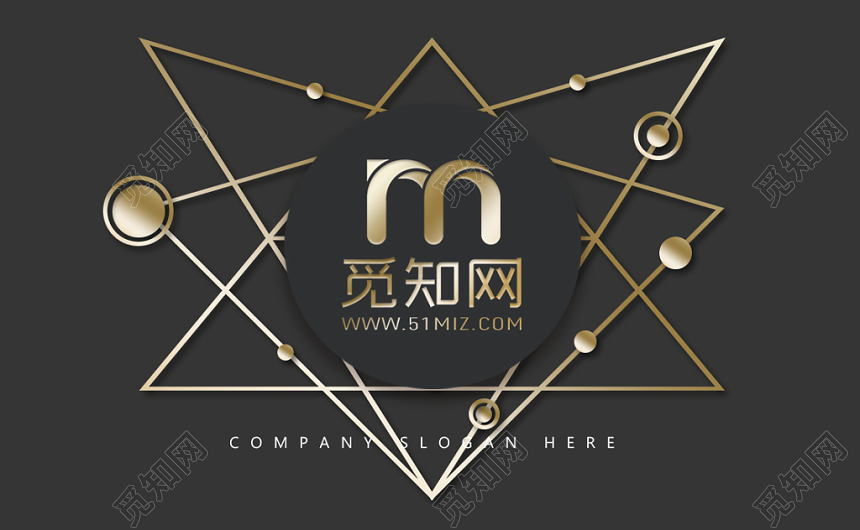 烫金高端线条时尚现代大气名片