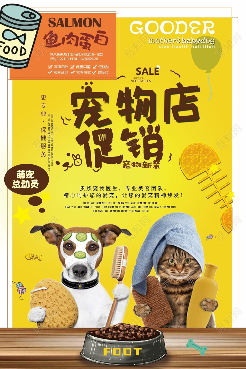 宠物店促销活动海报