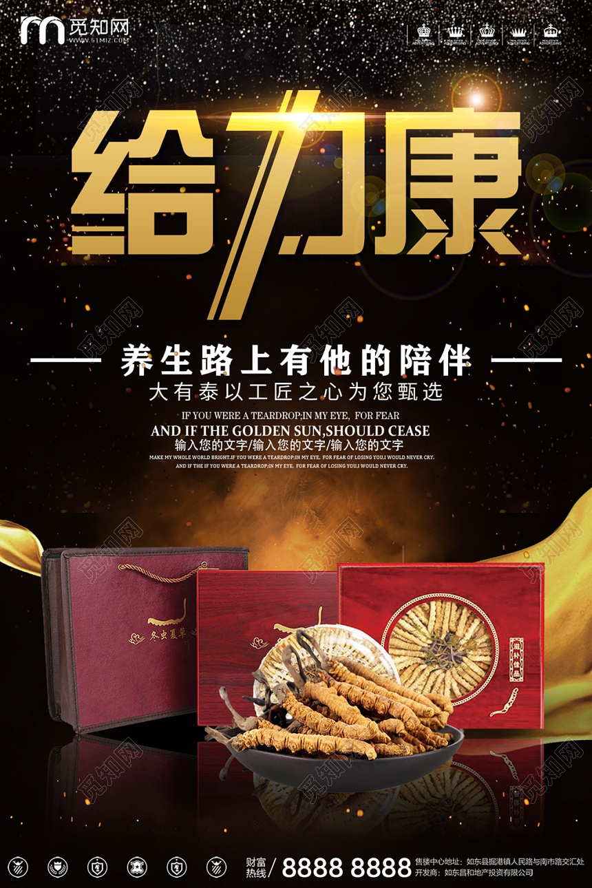 中药调理中医养生宣传海报