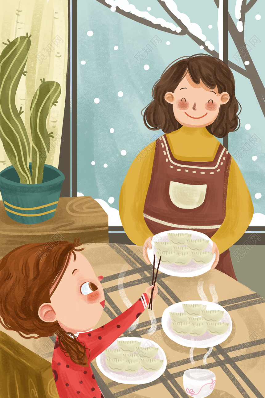 二十四节气冬至海报