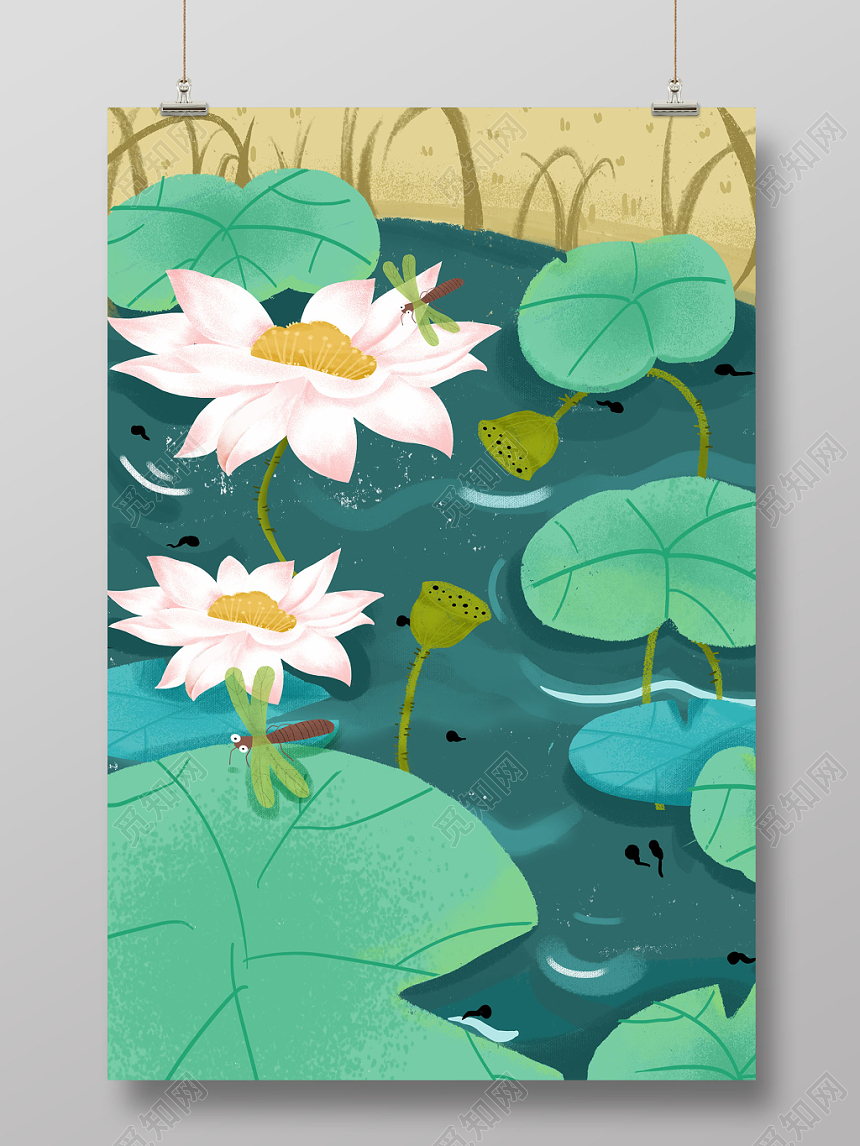 二十四节气小暑海报