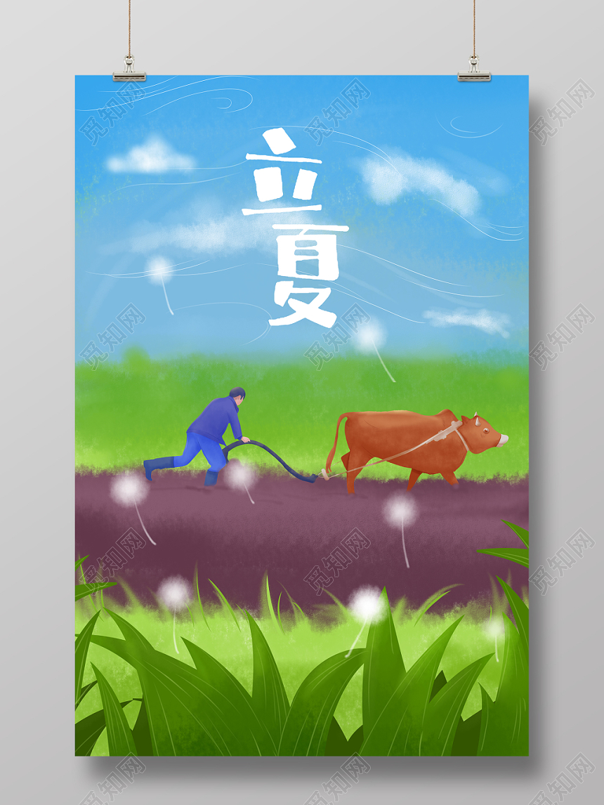 二十四节气立夏海报