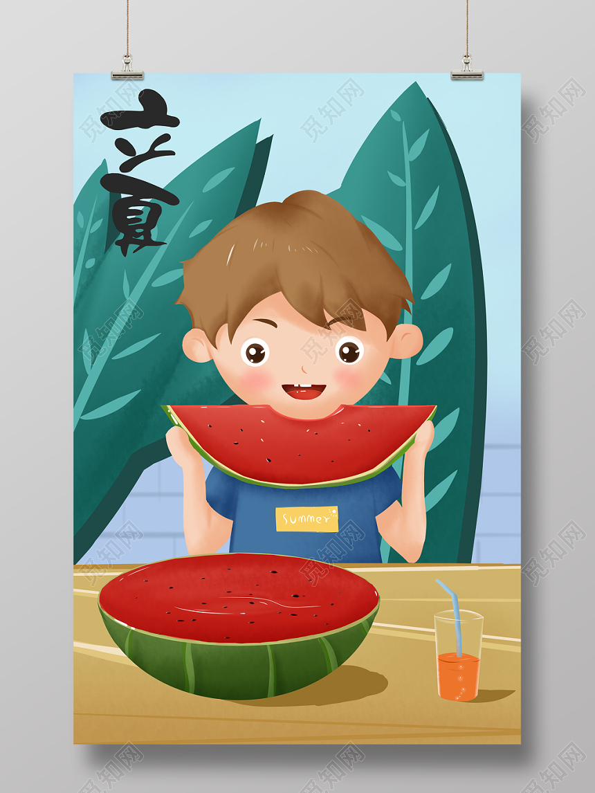 二十四节气立夏海报