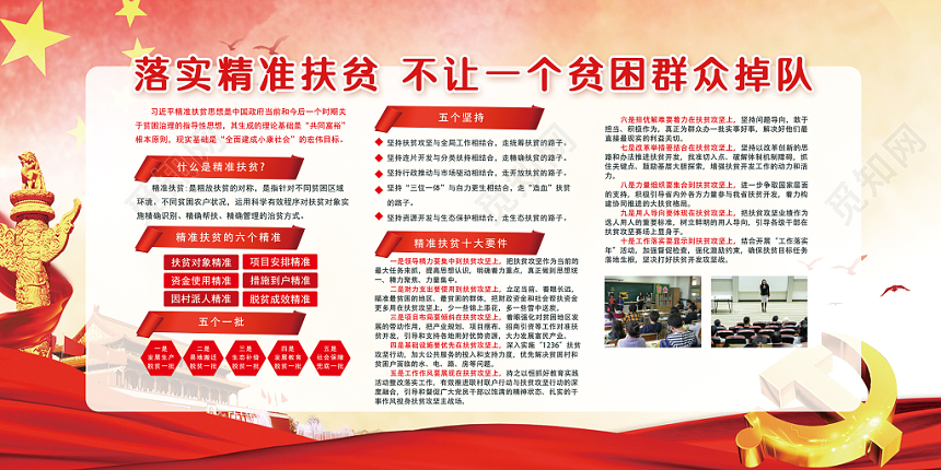 庄严大气革命红色白底责任与当担宣传展板