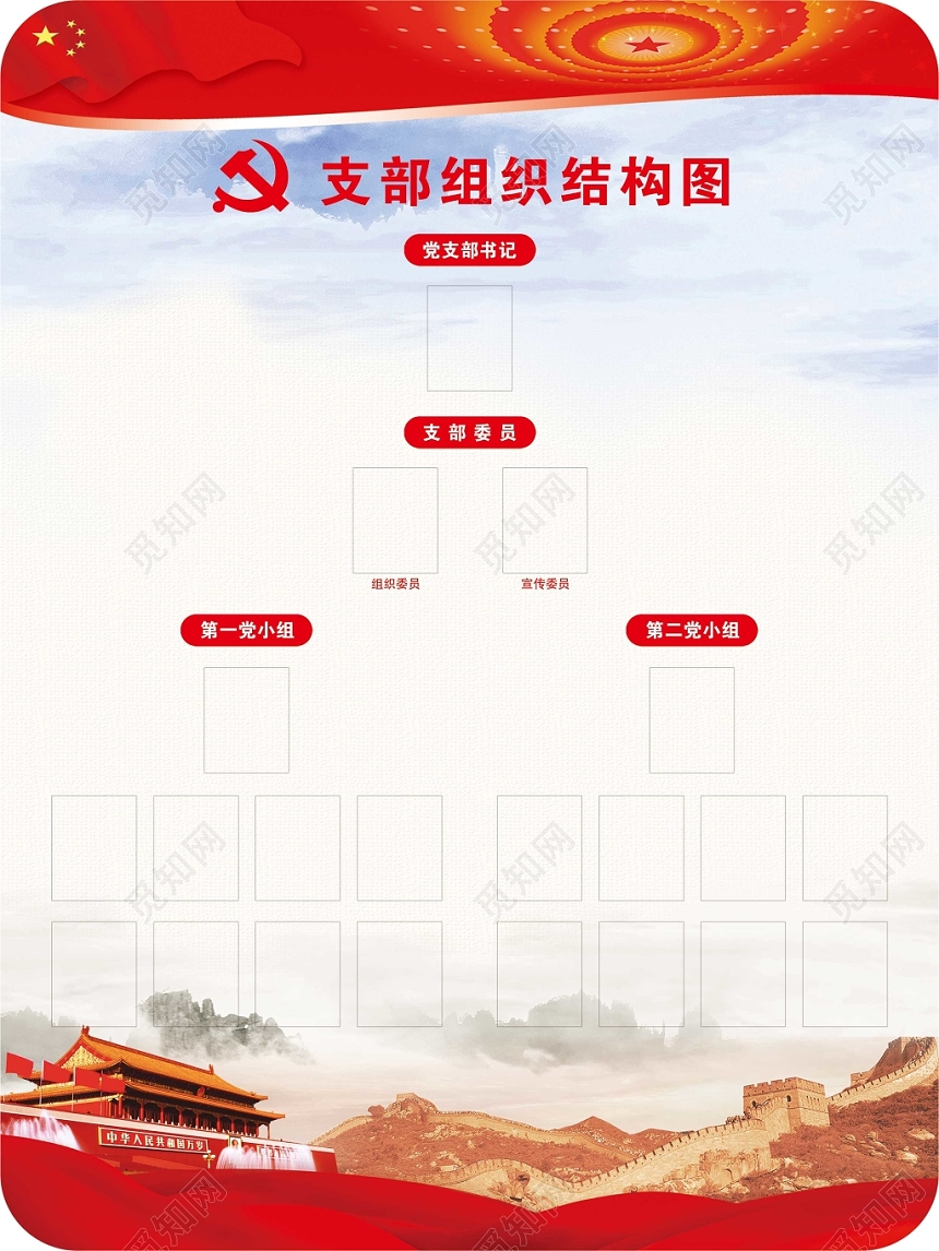 组织架构图党支部支部组织
