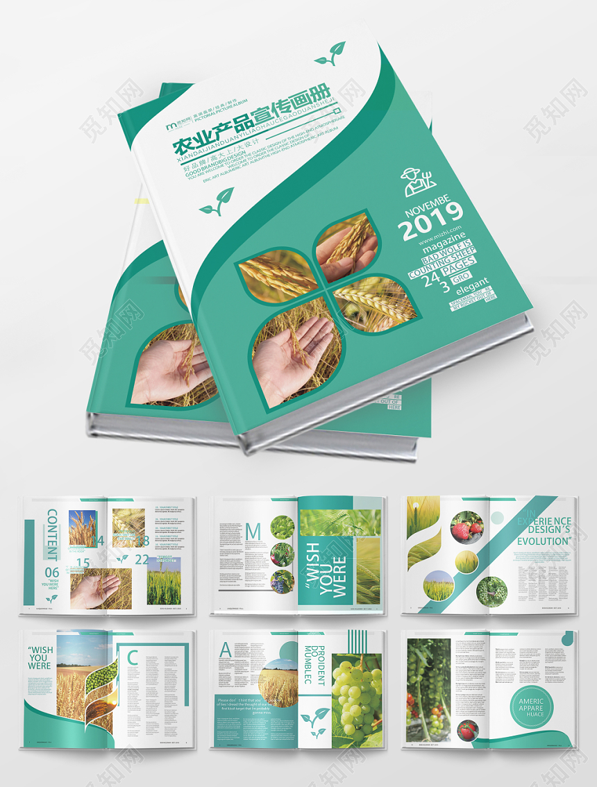 墨绿农业农产品宣传画册