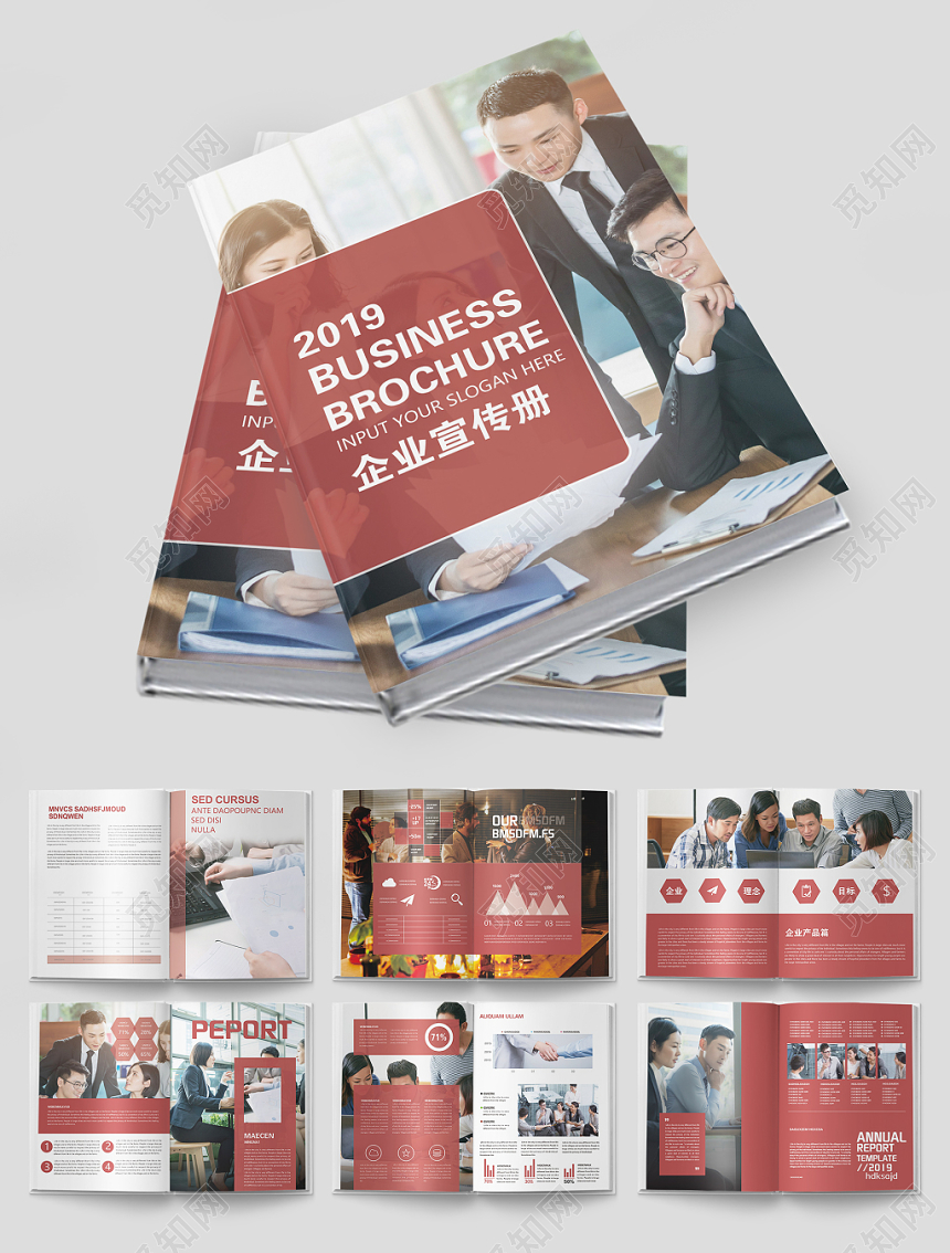 红色大气2019企业宣传册画册
