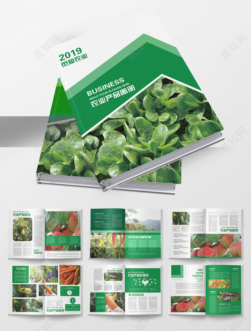 简约绿色清新农业农产品果蔬宣传画册