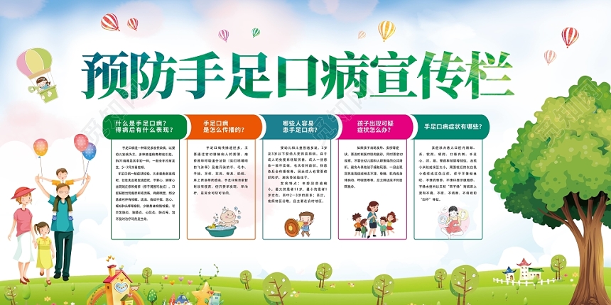 健康教育预防手足口病科普宣传栏