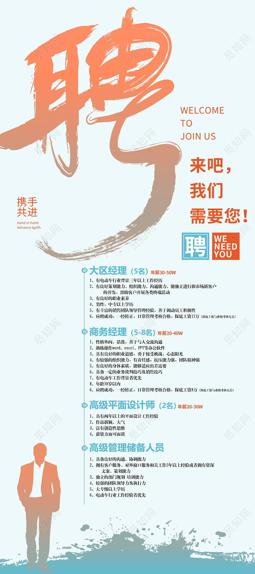 创意时尚企业招聘易拉宝公司招聘X展架设计