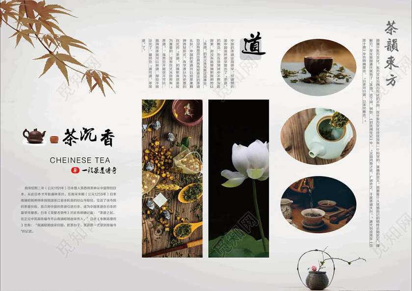 禅意茶道宣传折页