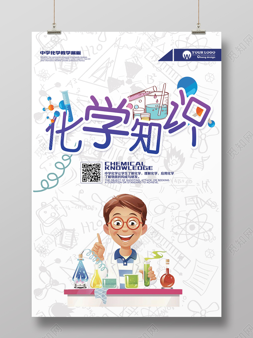 简约风化学知识宣传海报